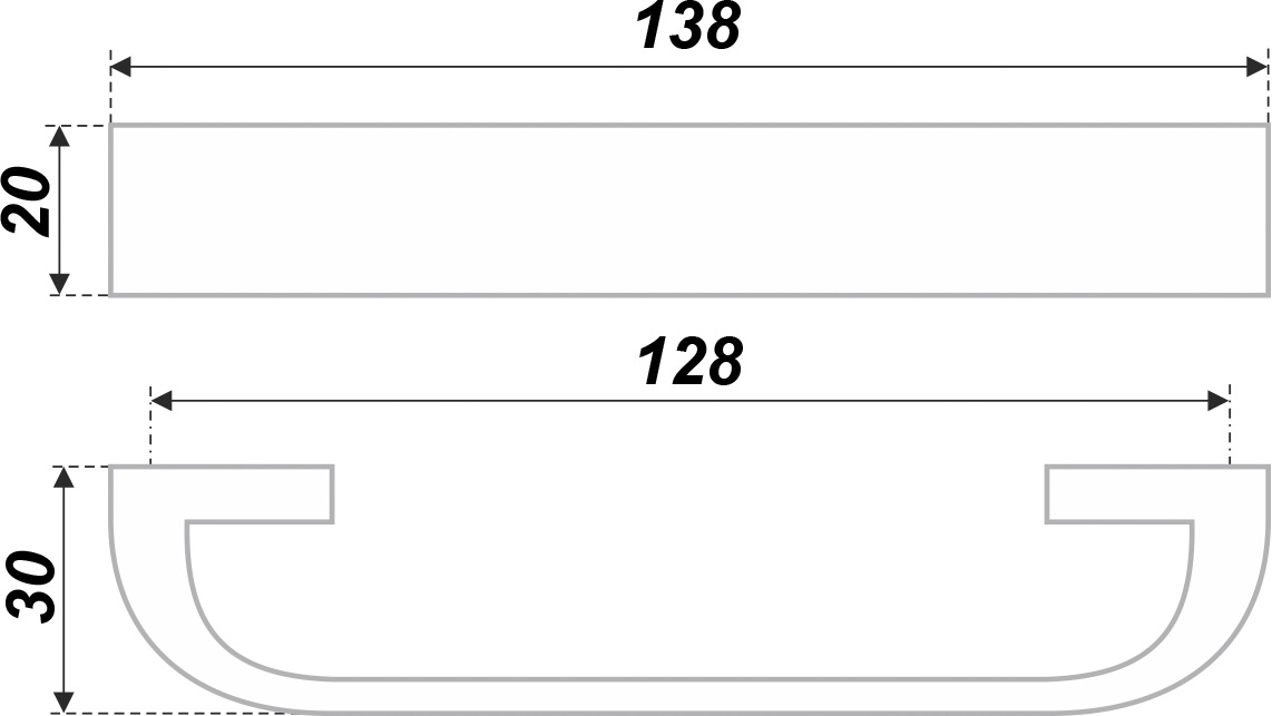 ручка RS277CP.5/128 (80) ВЫВОД!