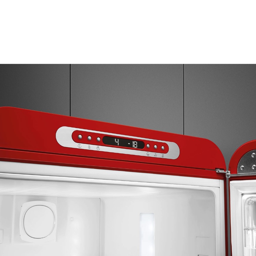 Отдельностоящий двухдверный холодильник SMEG FAB32RRD6, красный