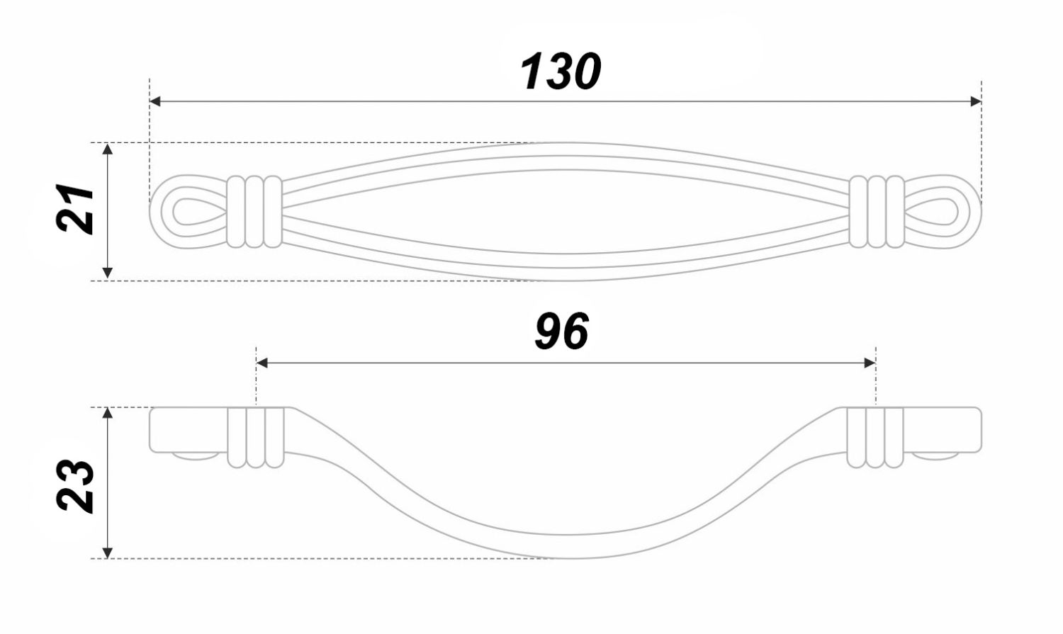 Ручка RS454BAZ.3/96, OLIVIA (50) П/ЗАКАЗ