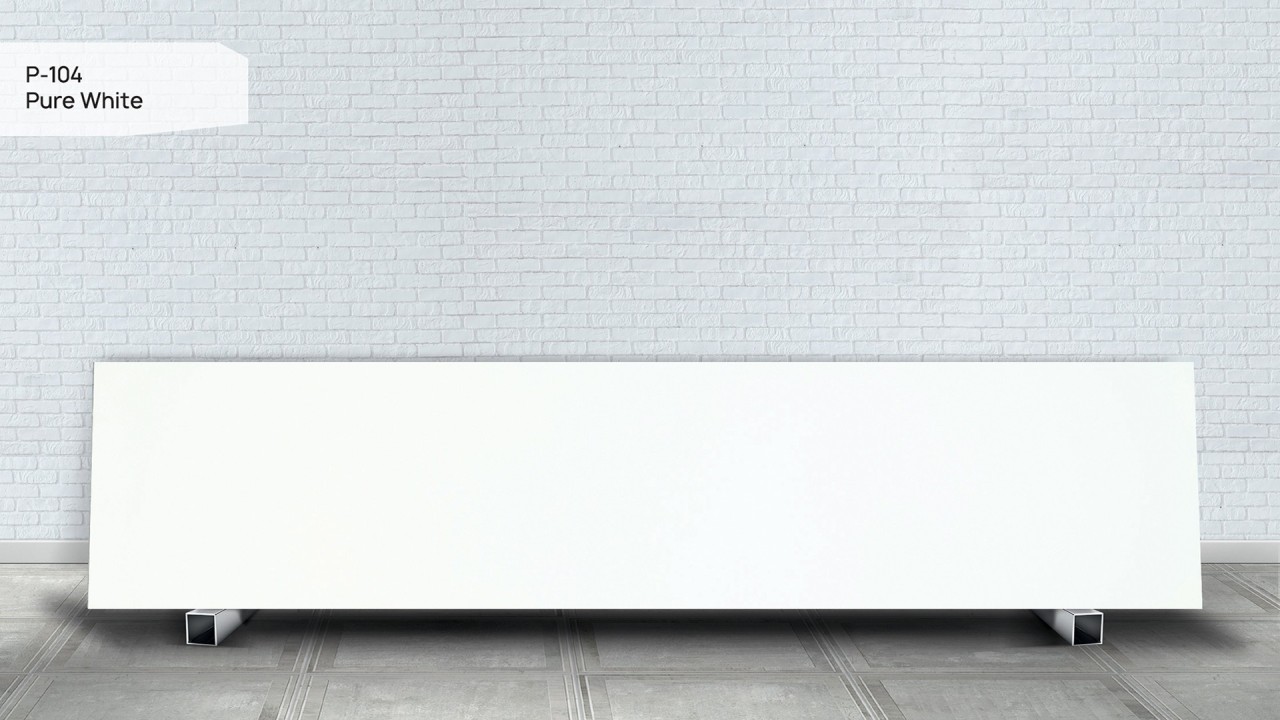 Акриловый камень P-104 Pure White, 12мм, 3680х760
