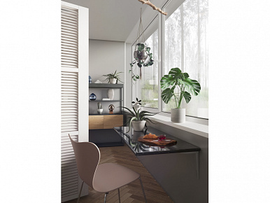 Консоль складная белая