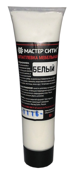 Шпатлевка мебельная белый