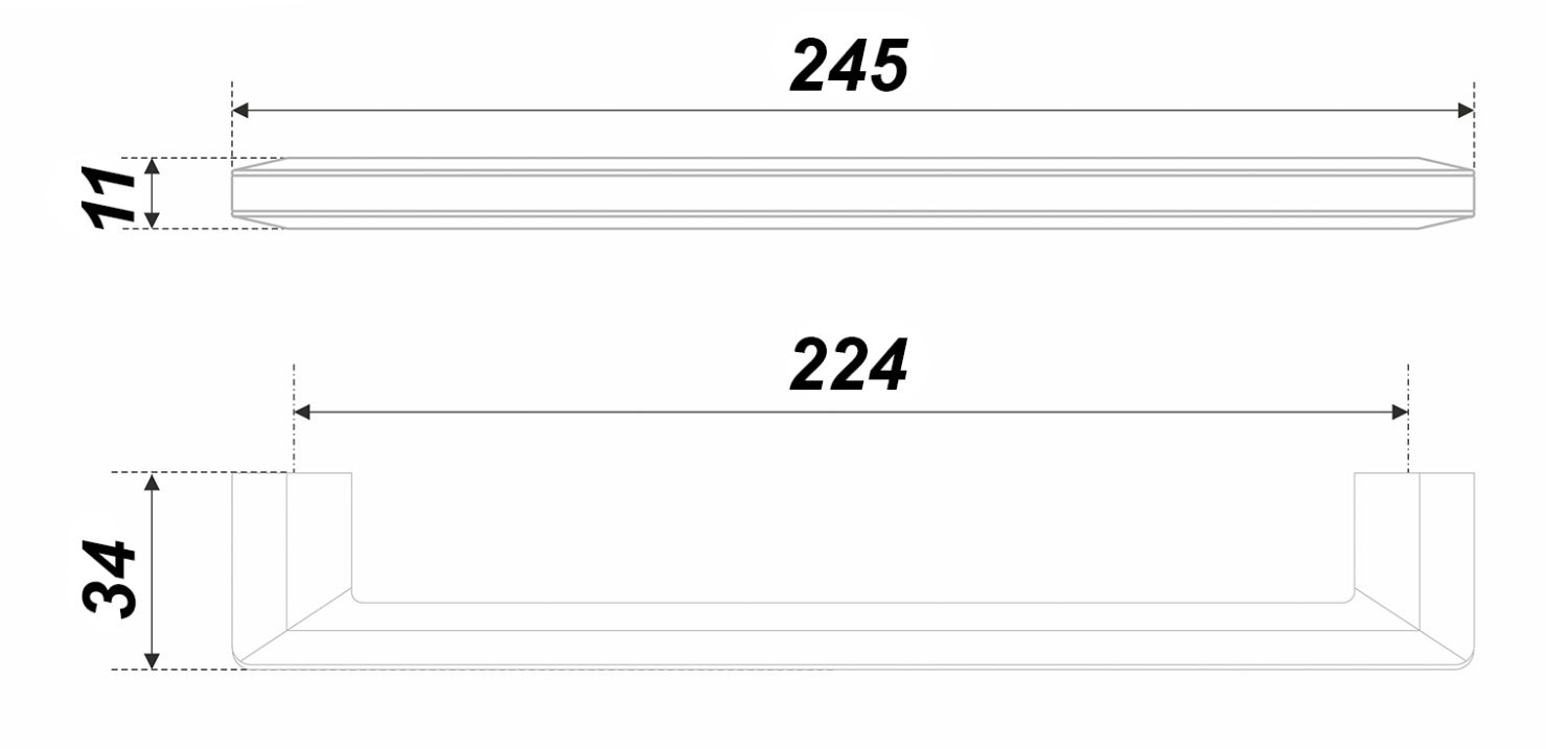 ручка ARCADA RS285BL/CP.4/224 (25) ВЫВОД!