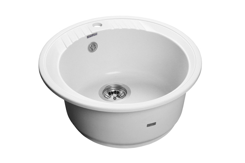 Мойка GranFest мрамор RONDO R-520 (d=520мм) Иней П/ЗАКАЗ