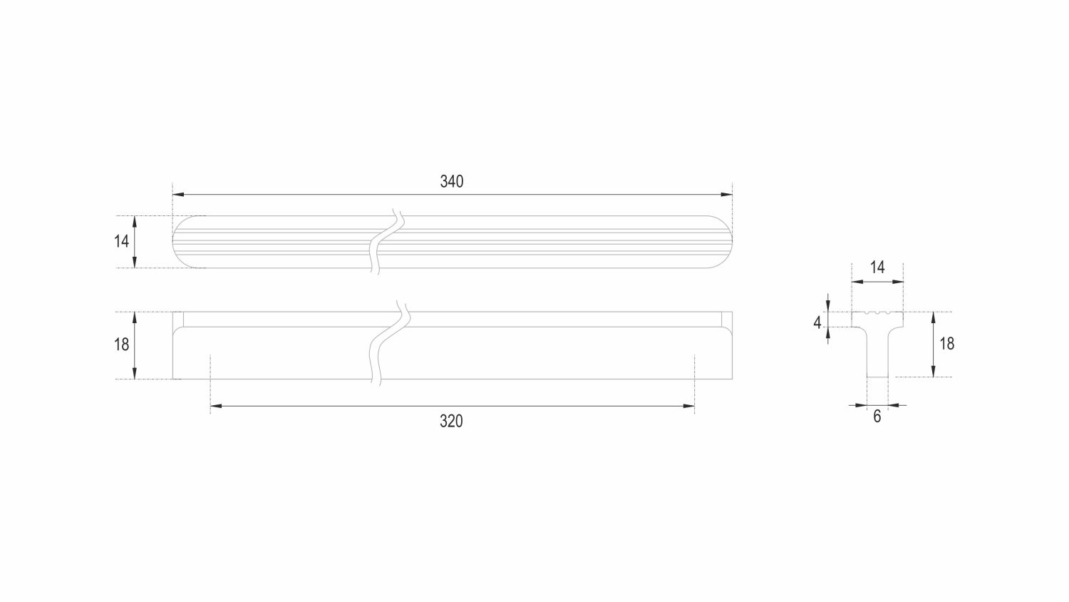 ручка RS064SC.4/320 SHELL (18)
