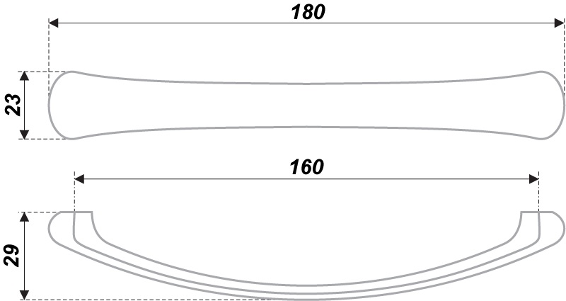 ручка RS187CP.4/160 ВЫВОД