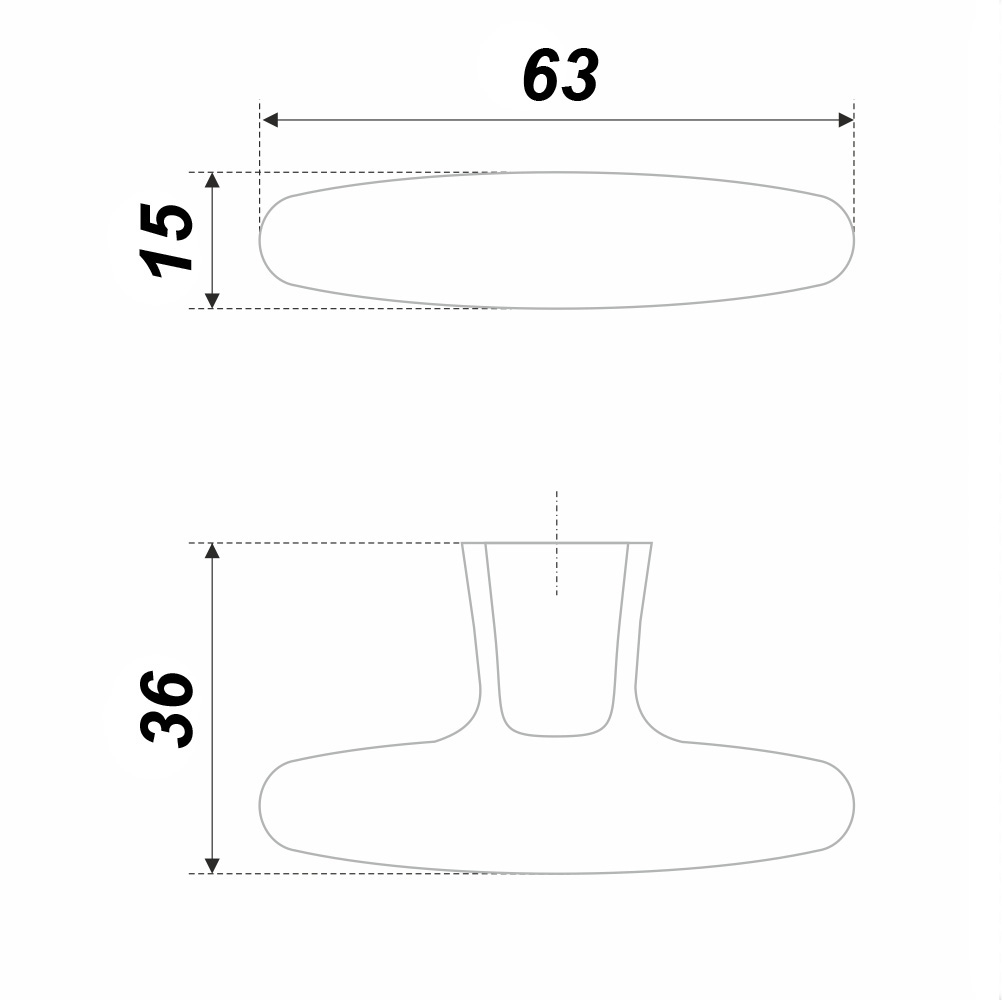 Ручка мебельная RC304BN.4 THOR (25) ВЫВОД 