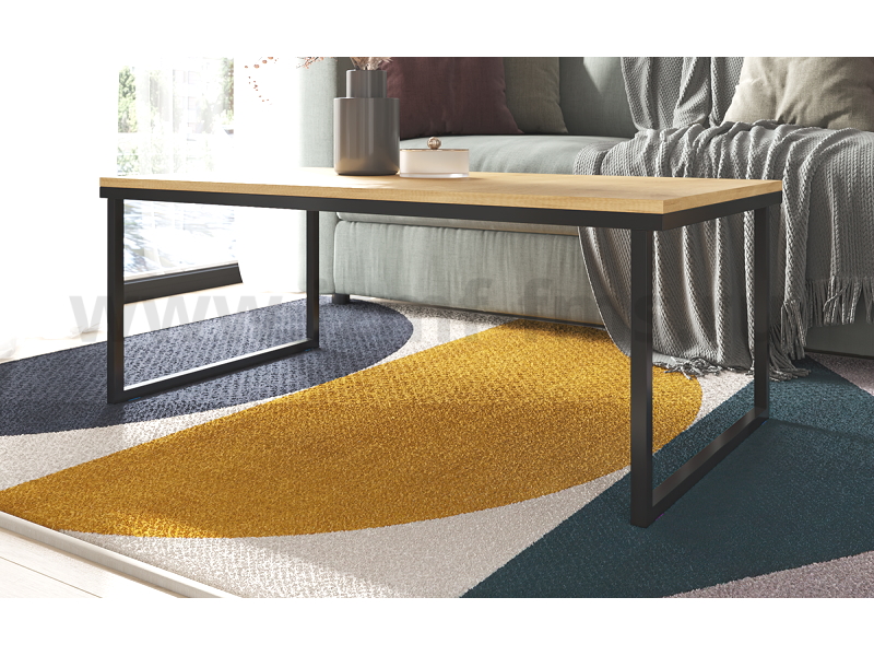 Стол журнальный №1 Loft 1000х530х365 (каркас) черный