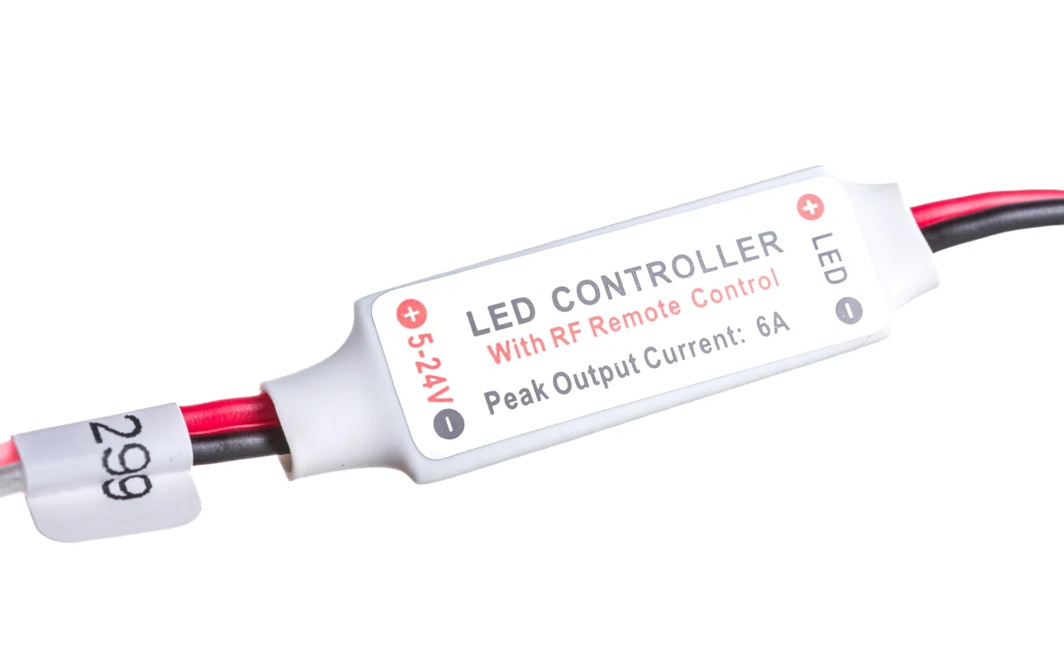 Диммер Mini радио с пультом, 1*6А DC 5-24V