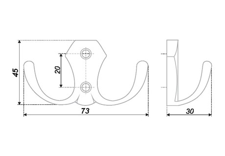 крючок К203АВ бронза (40/400)