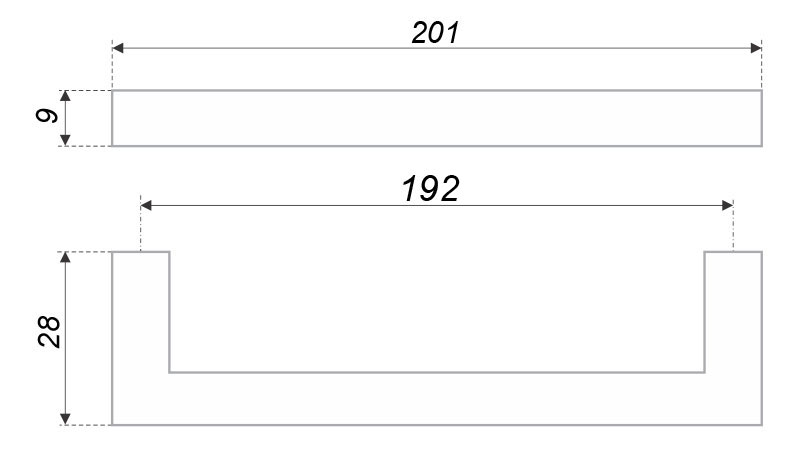 ручка RS043CP.4/256 QUADRA (20)/ВЫВОД