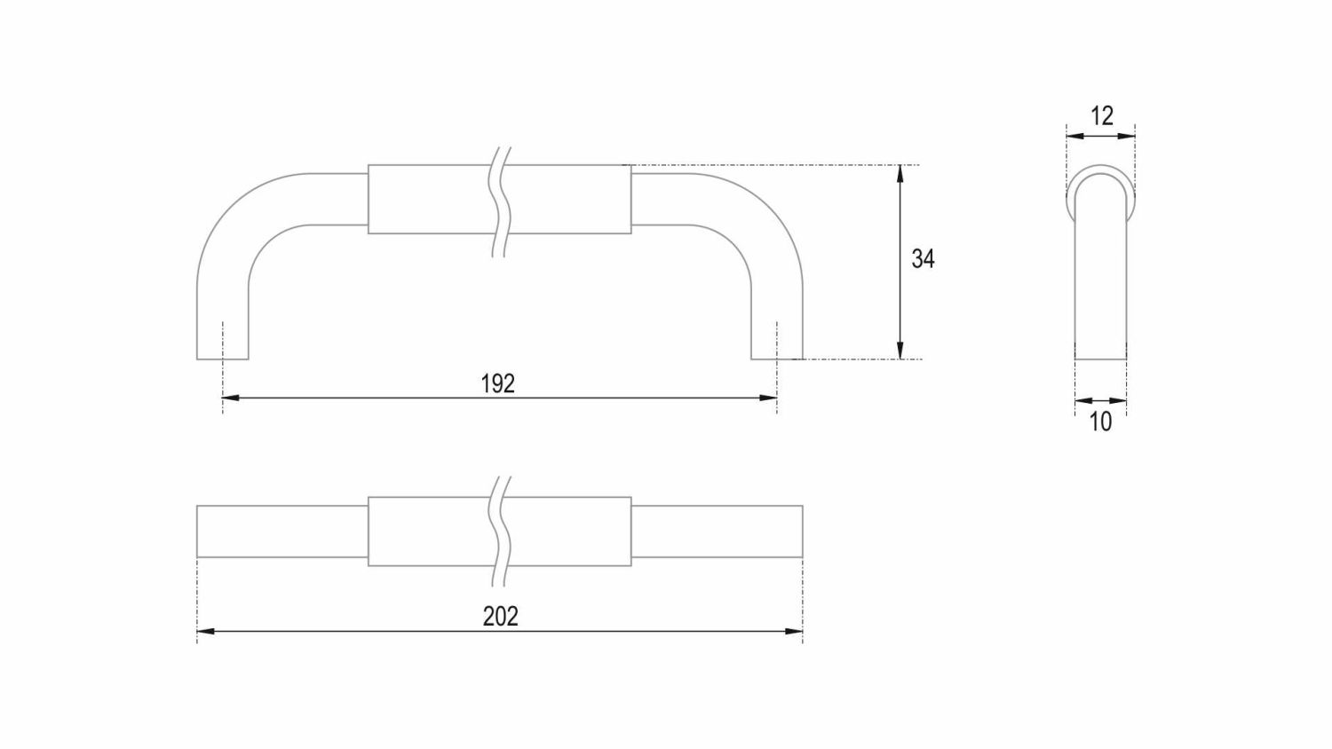 ручка RS048BL/SC.4/192 SLOT (25) ВЫВОД