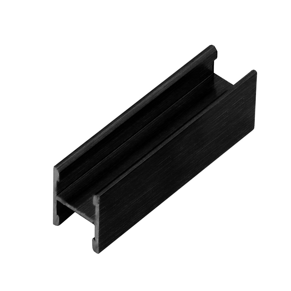 Профиль двухсторонний без стяжки черный браш 2950
