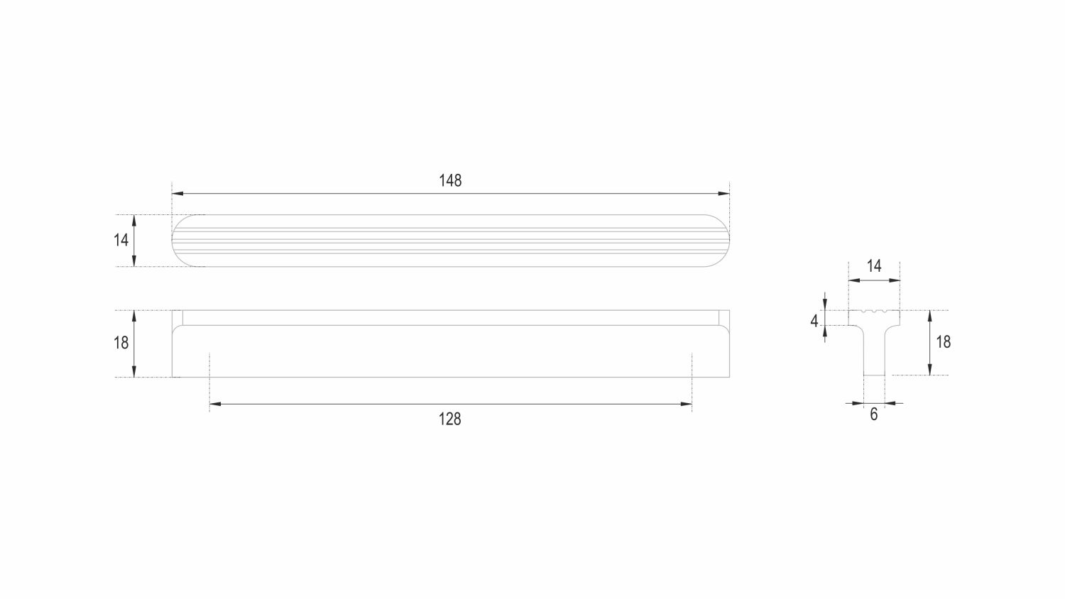 ручка RS064BL.4/128 SHELL (30)
