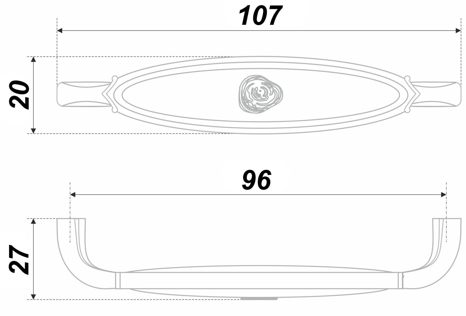 ручка RS111GP.4/96/W (40) ВЫВОД 