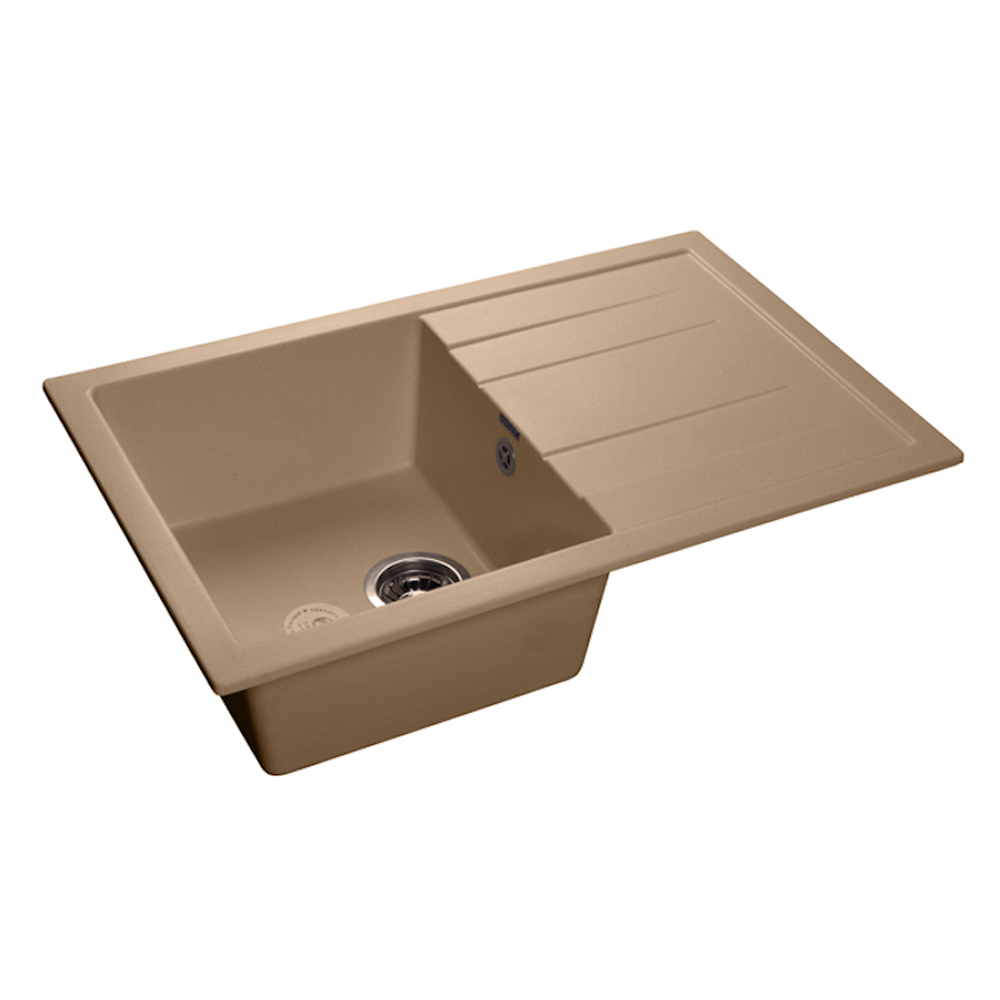 Мойка GranFest мрамор QUADRO GF-Q780L (770х495мм) Топаз П/ЗАКАЗ