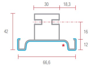 Вертикальный C профиль, белый - 4.7 м (10)