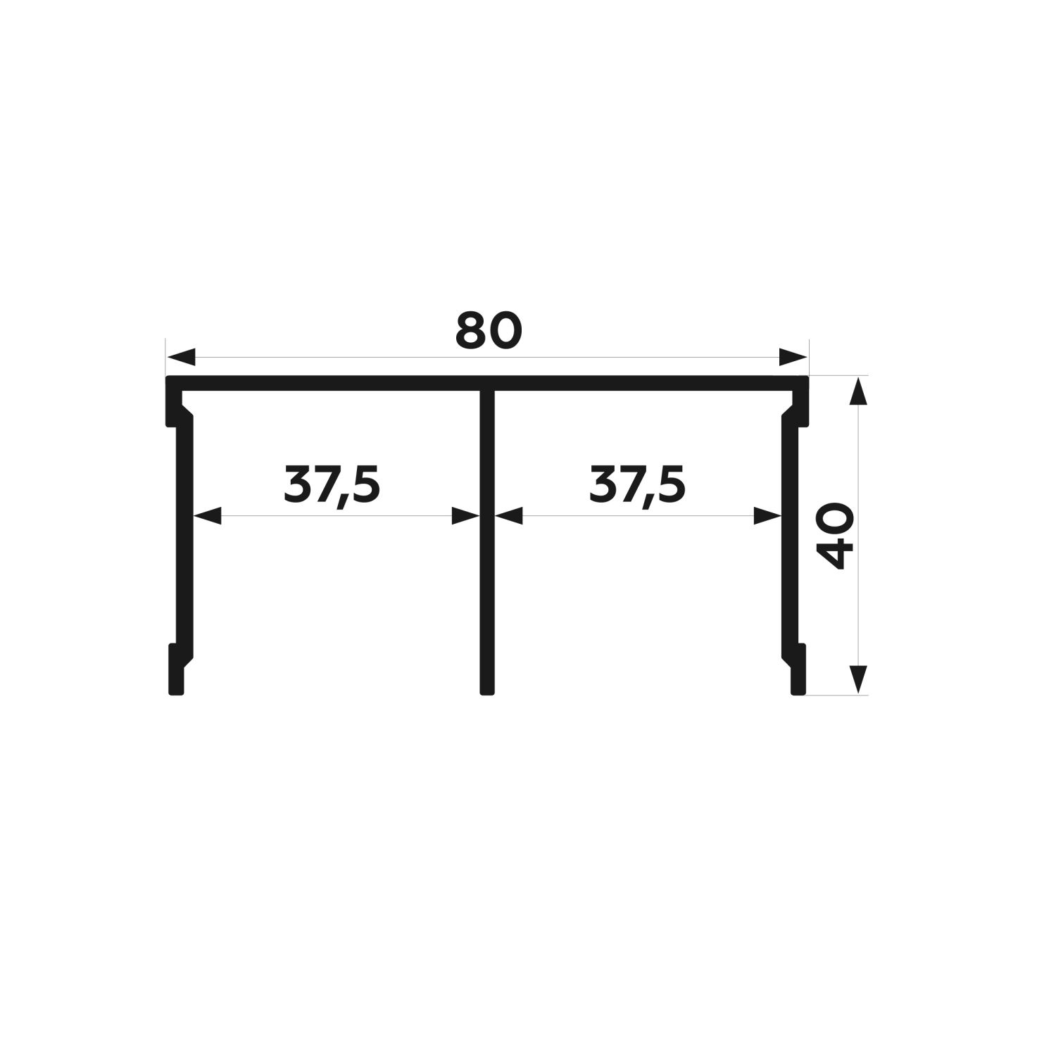 Комплект 3000 мм профиля купе Ваниль (чр 2900 мм)