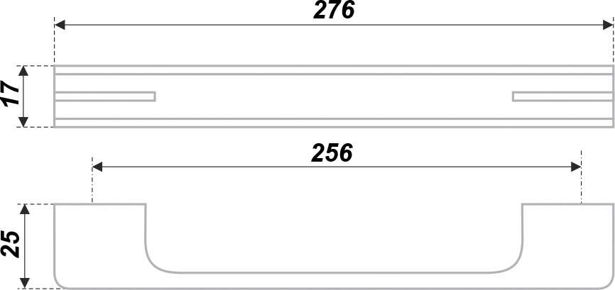 ручка RS267CP/BSN.4/256 (25/100) ВЫВОД 