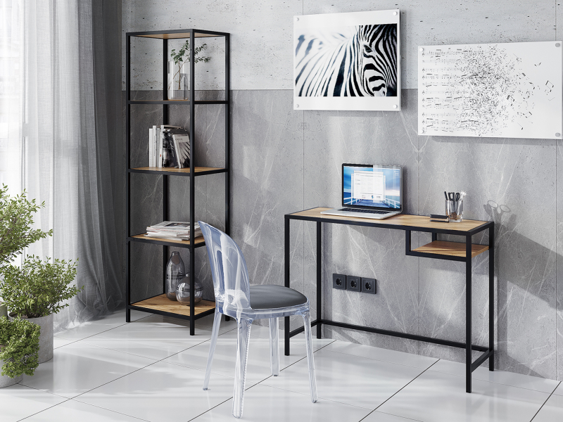 Стол для ноутбука Loft 1000х740х360 (каркас) черный