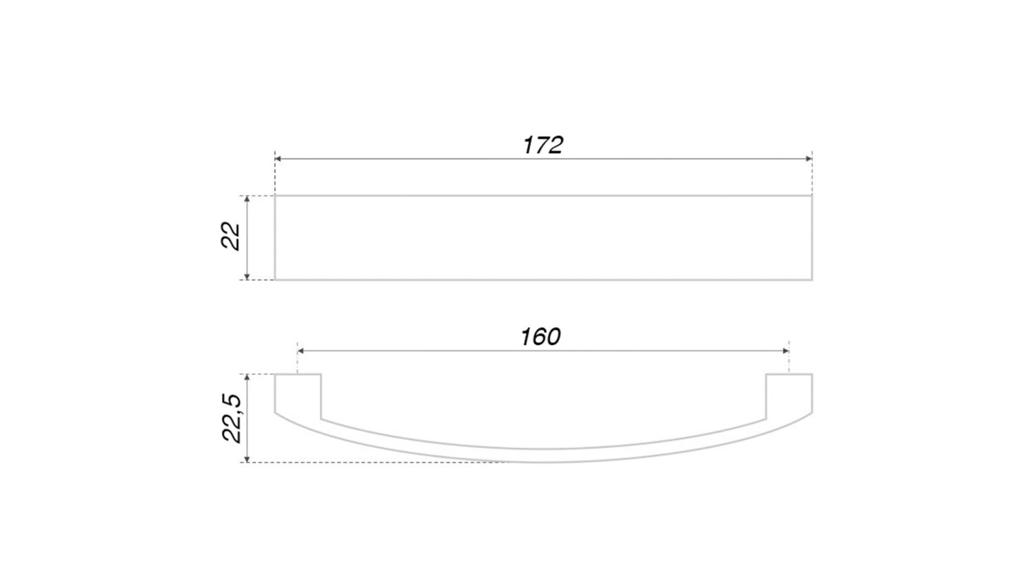 Ручка RS191BL.4/160 (20)