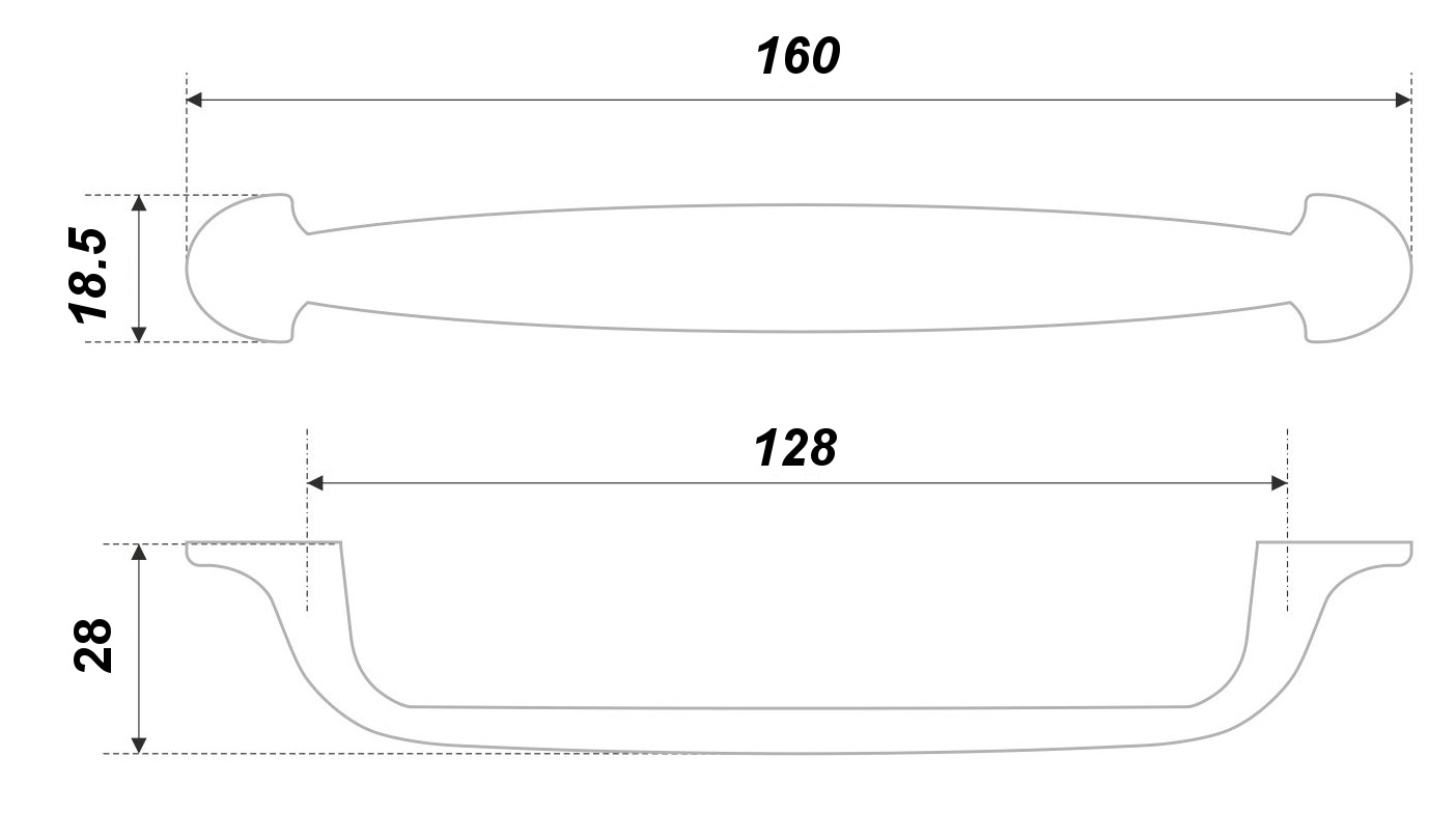 ручка RS284CP.4/128 П/ЗАКАЗ