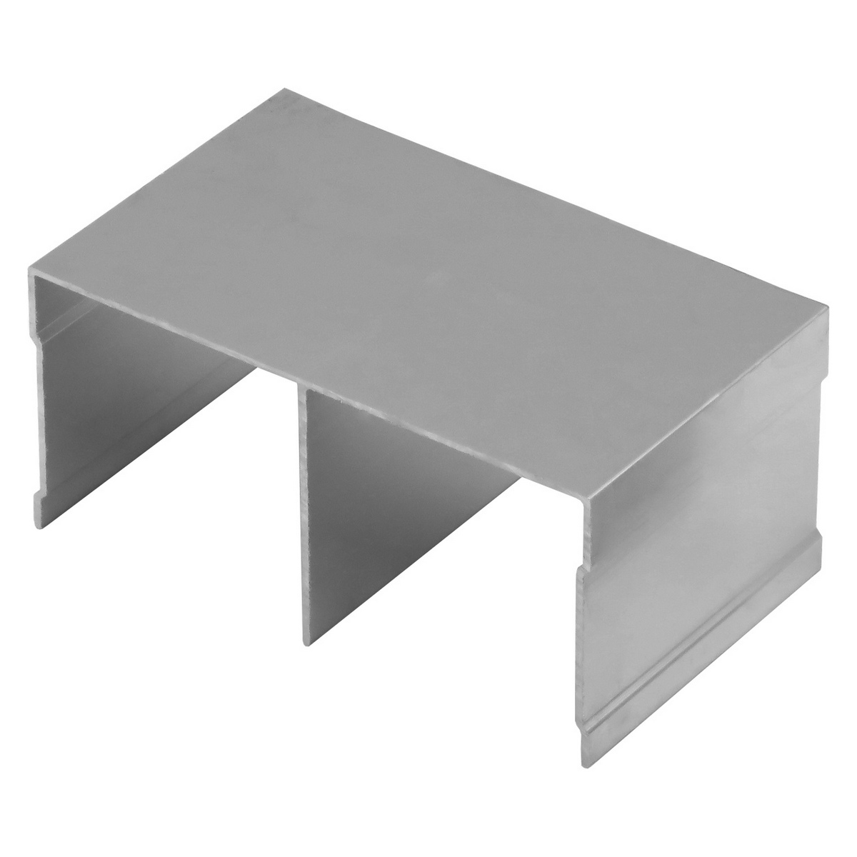 Направляющая двери верхняя 5900 мм, Серебро Хим полировка (6)