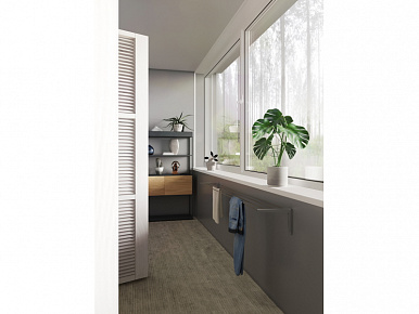 Консоль складная белая