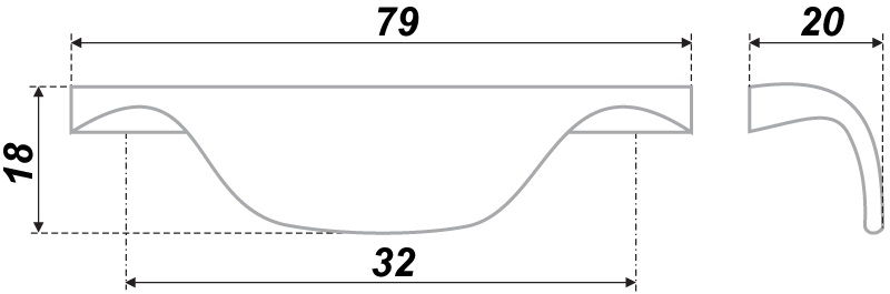 ручка RS025SC.3/32 (50)