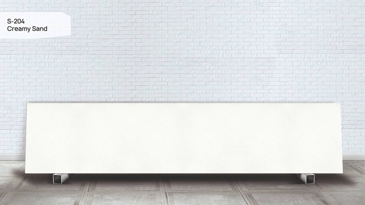 Акриловый камень S-204 Creamy Sand, 12мм, 3680х760
